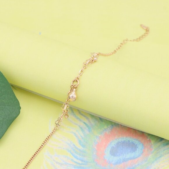 "Rose Gold Plated Charm Bracelet with Bell & Butterfly Accents, XPBL1111 - Picture 2 of 12